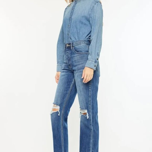 Kancan Ultra High‎ Rise 90's Boyfriend Jeans - Picture 4 of 8